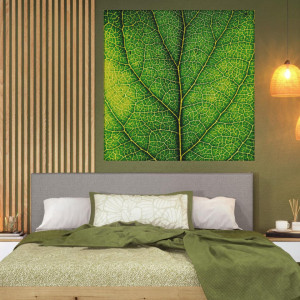 Tablou Canvas Macro Frunza Verde FRZ34