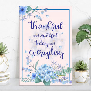 Tablou Motivational Floral Thank You MTS22