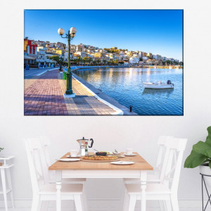 Tablou Portul Sitia la Apus, Insula Creta, Grecia GRTV31