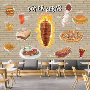 Fototapet Preparate Fast Food Doner Kebab FTS22