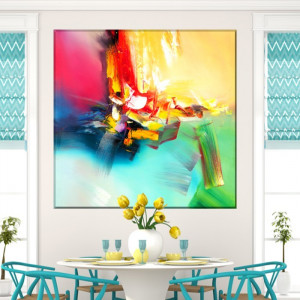 Tablou Canvas Curcubeu Abstract CTB37