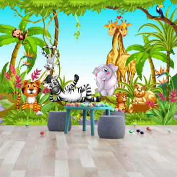 Fototapet Animale Simpatice in Padurea Tropicala CG31