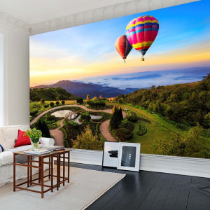 Fototapet Peisaj Balon cu Aer Cald BTL42