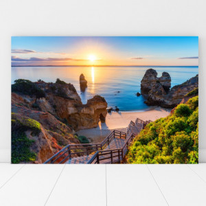 Tablou Canvas Drum cu Scari spre Mare la Rasarit TOPSN12