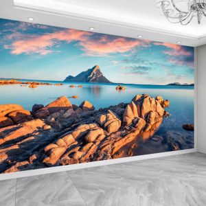 Fototapet 3D Peisaj Marin La Apus TOPSN22