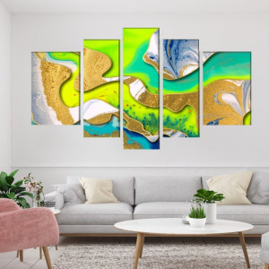 Multicanvas Abstract Waves AMAB14