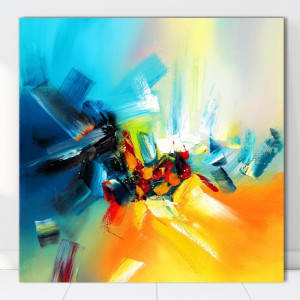 Tablou Canvas Mix Abstract de Rece si Cald CTB36