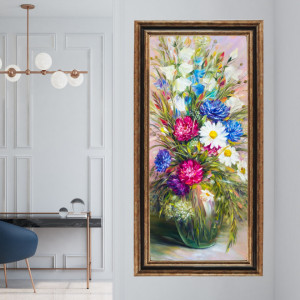 Tablou Flori De Camp in Vaza, Canvas+Rama FAS123