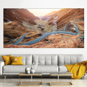 Tablou Serpentine Transfagarasan in Peisaj de Toamna ROM25