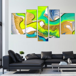 Multicanvas Abstract Waves AMAB14