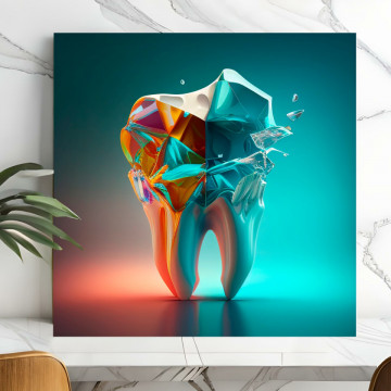 Tablou Canvas Dinte 3D Artistic Digital TH76
