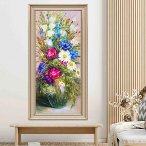 Tablou Flori De Camp in Vaza, Canvas+Rama FAS123