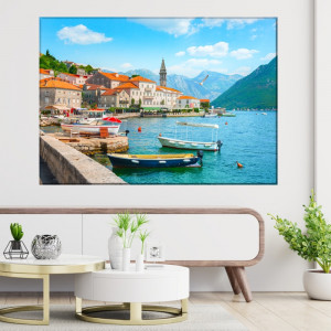 Tablou Oraș Istoric Perast la Golful Kotor Vara, Muntenegru PADR1