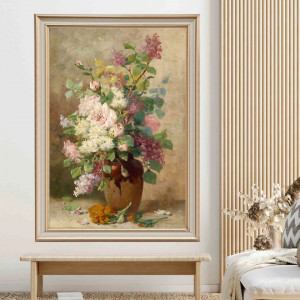 Tablou Vaza cu Flori, Canvas+Rama RDV49