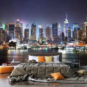 Fototapet Oras Noaptea, New York TUSA42