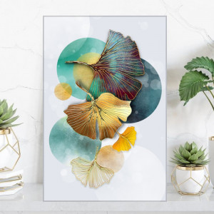 Tablou Canvas Decor Abstract cu Ginkgo Biloba MLL24
