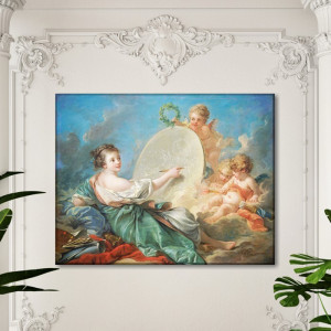 Tablou Canvas Francois Boucher Alegoria Artelor Plastice RFB7