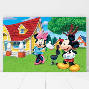 Tablou Canvas Minie si Mickey la Gratar DEB4
