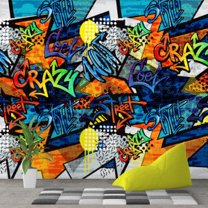 Fototapet Graffiti Crazy Wall PVS10