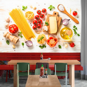 Fototapet Ingrediente pentru Gătit Mancare Italiana IFB1