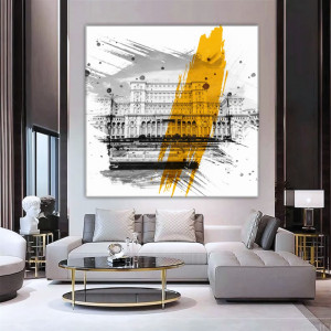 Tablou Canvas Palatul Parlamentului din București ROM35