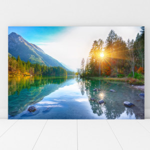 Tablou Canvas Rasarit pe Lac TOPSN7