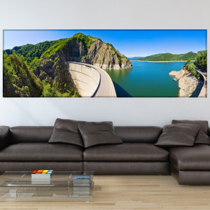 Tablou Canvas Vedere Barajul si Lacul Vidraru ROM19