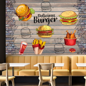 Fototapet Perete Fast Food Burger BES122