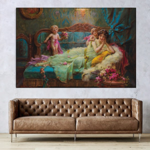 Tablou Canvas Hans Zatzka Mesaj de Dragoste RHZ10