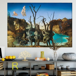 Tablou Dali - Swans Reflecting Elephants TRSD01