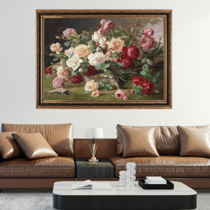 Tablou Trandafiri, Canvas+Rama FAS131
