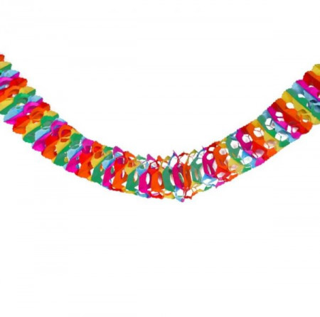 Ghirlanda in forma de romb, Lejla, multicolora, 3 metri