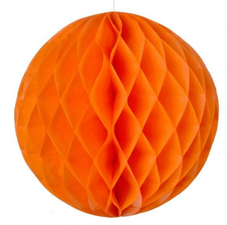 Glubulet pentru petrecere, Lejla, din hartie, portocaliu, 30 cm