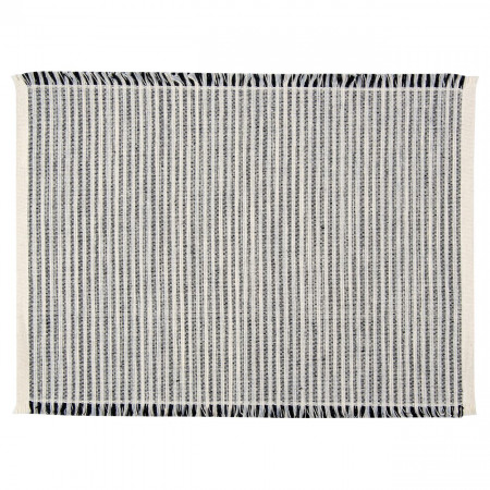 Set suport farfurie, Lejla, 4 bucati, textil, Negru/bej, 30×42 cm
