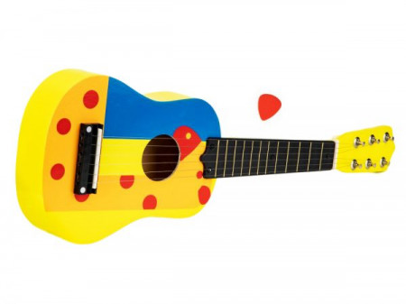 Chitara de jucarie, Lejla, ideala pentru mici pasionati de muzica, multicolora