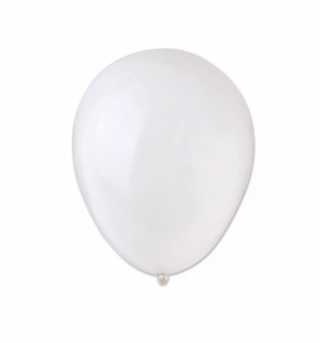 Balon gigantic, Lejla, alb simpu, dimensiune 75 cm
