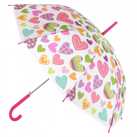 Umbrela Lejla pentru copii, 48.5 cm, Inimioare