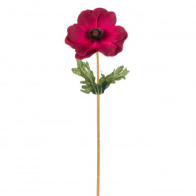 Floare artificiala, Lejla, Anemone rosie 40 cm
