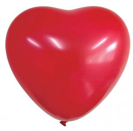 Balon gigantic, Lejla, in forma de inima, rosu, dimensiune 91 cm