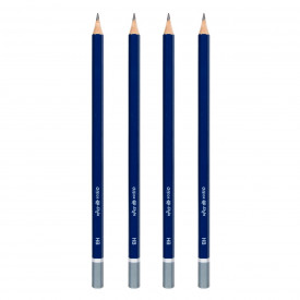 Set 4 creioane, Lejla, albastru / gri