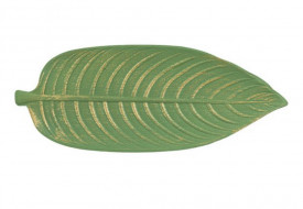 Platou decorativ din Lemn , Verde Periat 45x18 cm