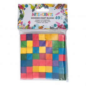 Cubulete colorate pentru numarat, Lejla, multicolore, 49 bucati