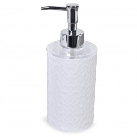 Dispenser pentru sapun, alb cu model, 300ml