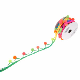 Panglica decorativa, Lejla, pentru cadouri, multicolora, 2m x 2,5 cm
