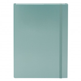 Cutie Lejla pentru depozitat documente, 23.5x4x31.5 cm, prindere cu elastic, verde metalic