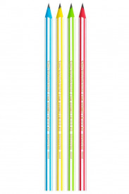 Set 4 creioane, Bic, culori diferite, cu dungi