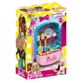 Set de bucatarie, Barbie, cu troller 2 in 1