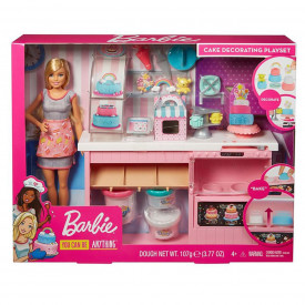 Set papusa Barbie, Cofetarie, 39.5x8x32.5 cm