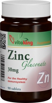 Gluconat de zinc 30 mg - 90 comprimate Vitaking