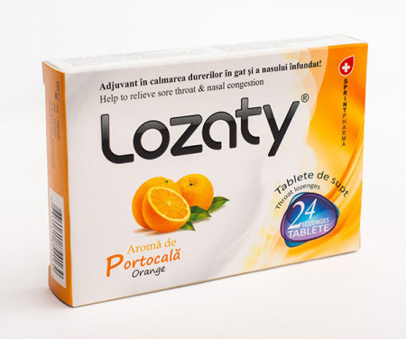 LOZATY AROMA DE PORTOCALE 24TAB SPRINT PHARMA